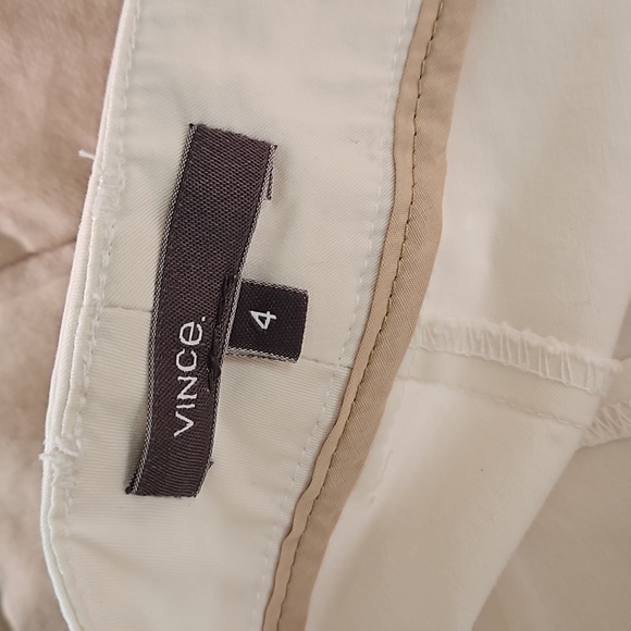Beautiful Vince Off White Trouser Pants size 4 EUC - Picture 9 of 10